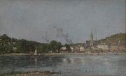 Eugene Boudin La Seine painting